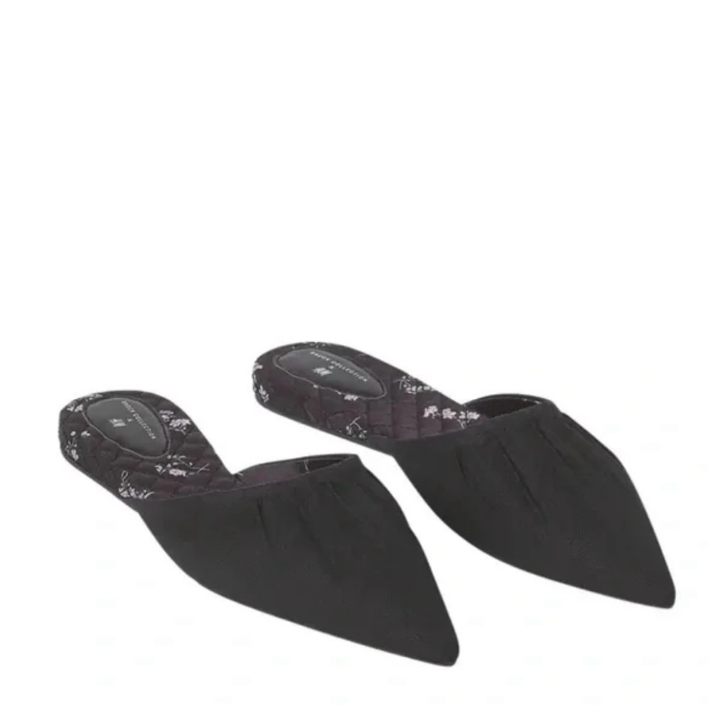 Brock x H&M Black Pointed Toe Women's Mules